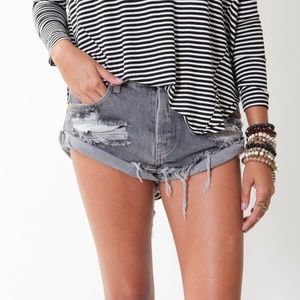 One Teaspoon Bandits Shorts Long Rise